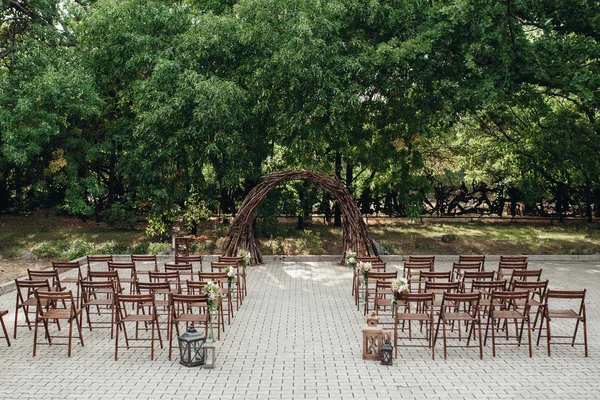 Obszaru ceremonii ślubnej — Zdjęcie stockowe