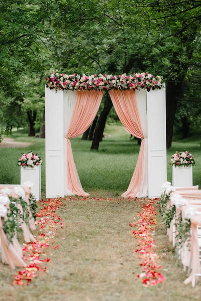 Obszaru ceremonii ślubnej — Zdjęcie stockowe