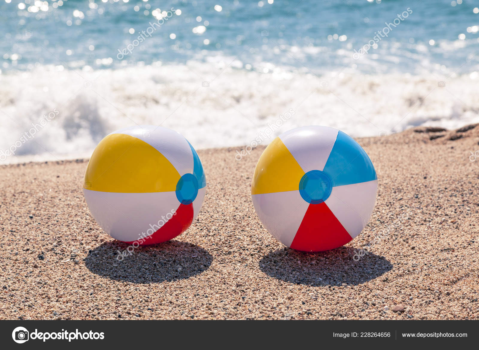 beach ball on the beach