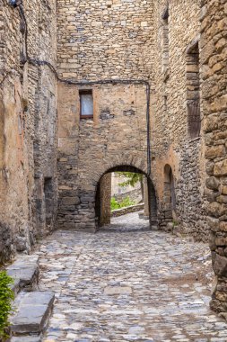 Montanana eski köy Huesca Eyaleti, Aragon İspanya