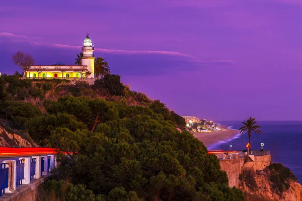 Faro Calella Costa Del Maresme Norte Barcelona — Foto de Stock