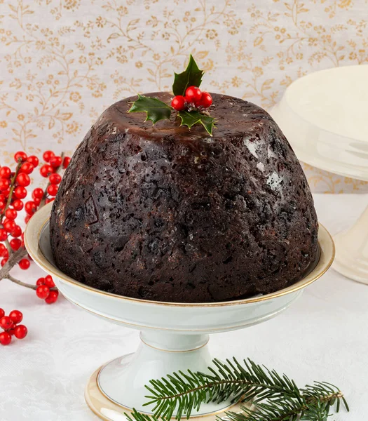 Inglés Christmas Figgy Pudding Spices Figs Naranges — Foto de Stock