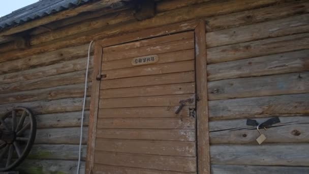 Una casa di legno Filmati di alta qualità — Video Stock