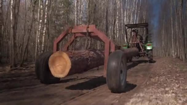 A tractor on a wooden surface Video Clip