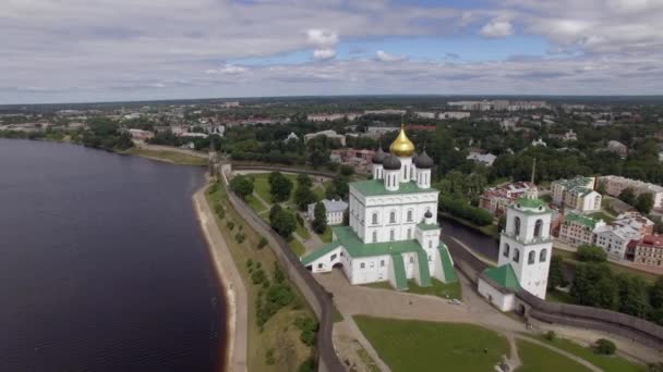 An aerial view of a city Stock Video