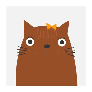 Sevimli kedi portresi. Evcil hayvan mağazası için komik kedi yavrusu, merkezi benimsemek