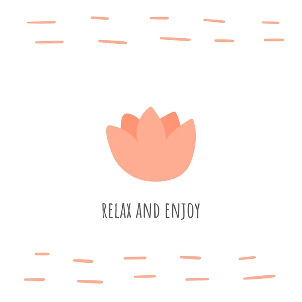Lotus icône du spa pour la relaxation, les soins du corps, les soins de la peau . — Image vectorielle