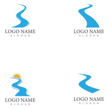 Dere logo tasarımı ikon vektör şablonu seti