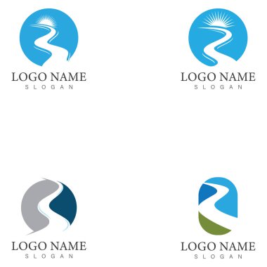 Dere logo tasarımı ikon vektör şablonu seti