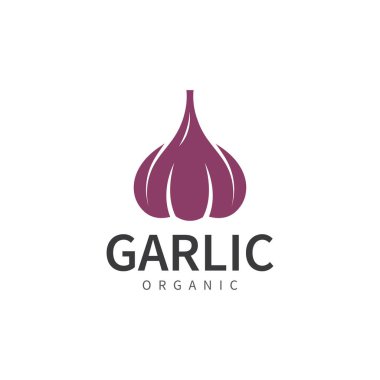 garlic vector icon illustration design template