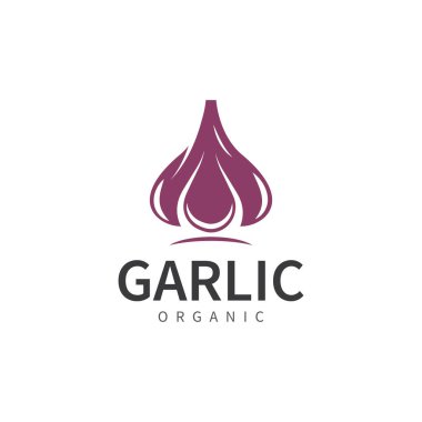 garlic vector icon illustration design template