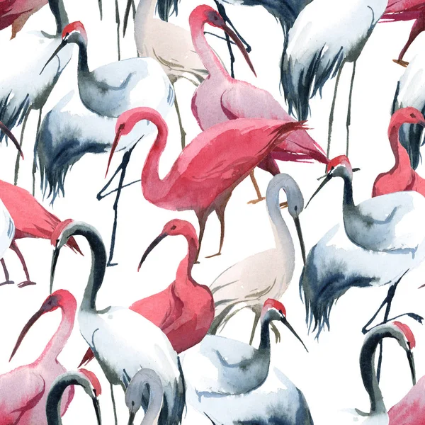 Акварельна Ілюстрація Безкаркасний Візерунок Рожевих Сірих Колод Ізольовані Білому Тлі — стокове фото