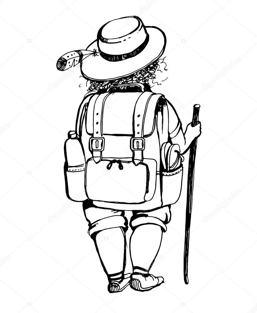 Imágenes: una persona caminando para colorear ...