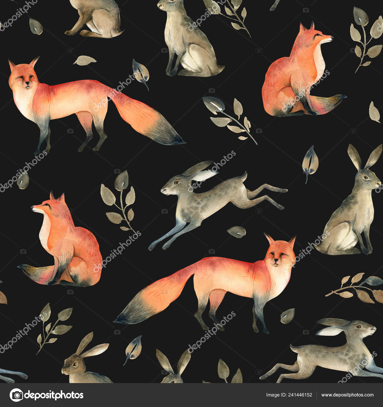 Fox  Hare Wallpaper  Magnolia