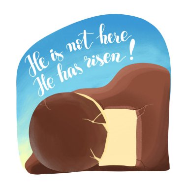 İsa'nın diriliş, sabah erken aç boş mezar. Te