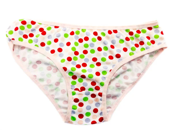 Calzoncillos Para Niños Aislados Sobre Fondo Blanco Bragas Para Chica — Foto de Stock