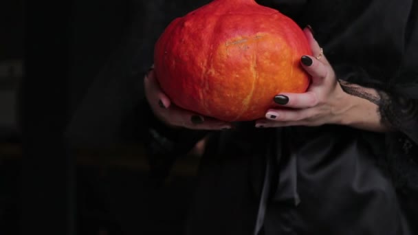 Pumpkin for Halloween — Stock Video