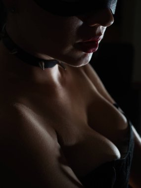 Kameraya bakan oyuncu kedi kadın görüntüsü