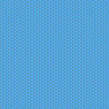 Katı duvar kağıdı üzerinde zarif ve süslemeli mavi renkli simetrik tasarımlar. Ev dekorasyonu ve iç tasarım kavramı