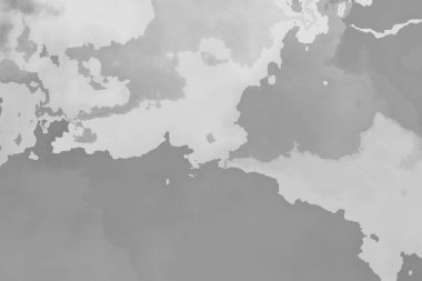 Katı bir duvar kağıdı üzerinde gri renkli bulutlu ve dalgalı desenler. 