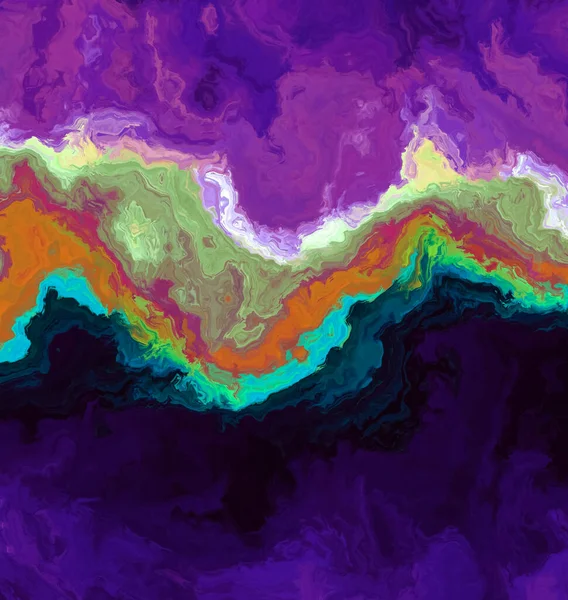 Faliste Warstwy Różnych Kolorach Litej Tapecie Koncepcja Geologicznych Satelitarnych Obrazów — Zdjęcie stockowe