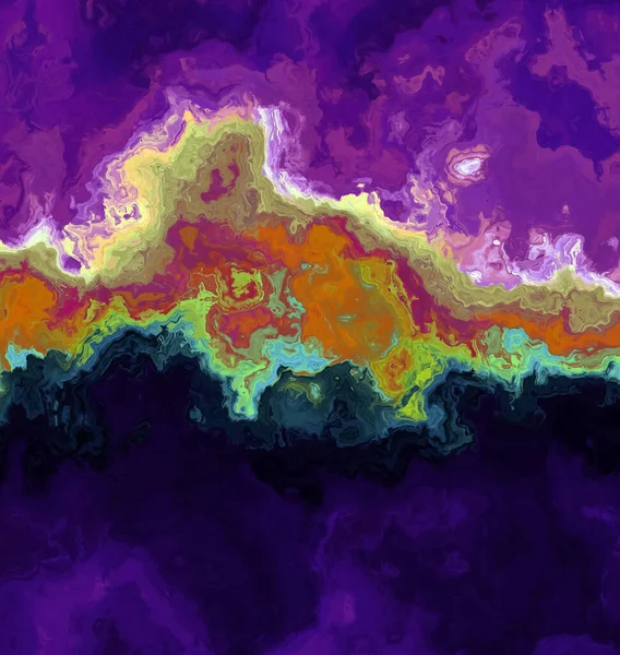 Волнистые Слои Разных Цветов Сплошном Листе Обоев Концепция Геологических Спутниковых — стоковое фото