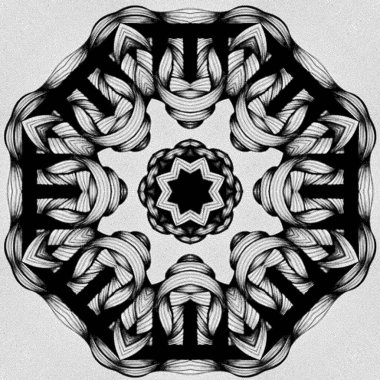 Güzel ve zarif tek renkli simetrik mandala tasarımları katı duvar kağıdı üzerinde. Ev dekorasyonu ve iç tasarım kavramı