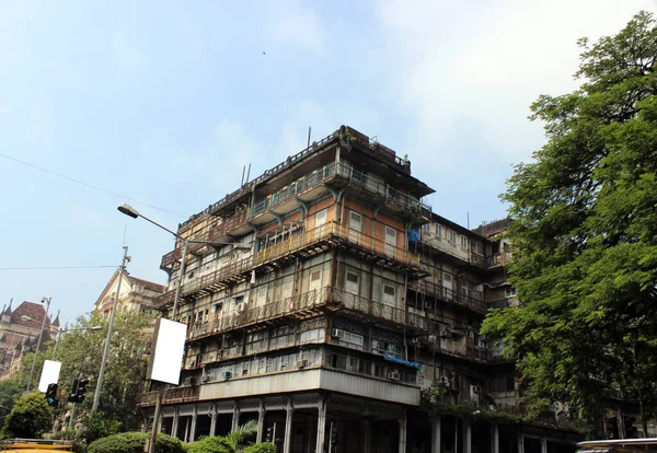 Vecchio Edificio Appartamento Mumbai Immagine Stock