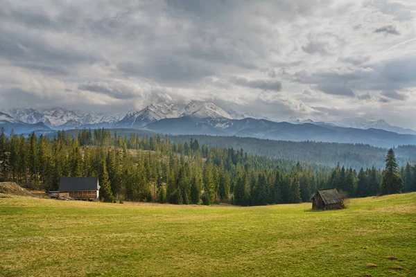 폴란드 타운에 Tatras — 스톡 사진