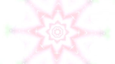 Psikopat Gökkuşağı Kaleido 4K Soyut Hareketi Canlı Renkler ve Hipnotik Simetri