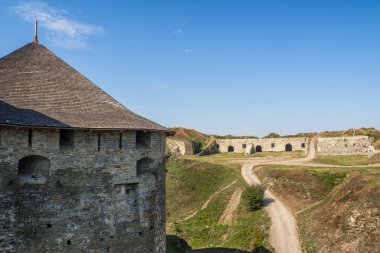 Kamenec-Podolskiy, Ukrayna-Eylül 2017: Eski kale, şehrin ana Simgesel Yapı