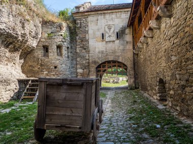 Kamenec-Podolskiy, Ukrayna-Eylül 2017: Rus Gates, şehrin eski Simgesel Yapı