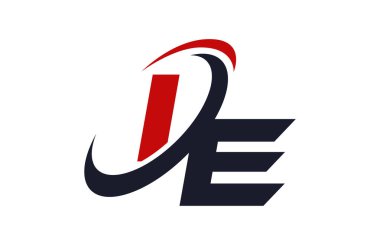 Yani Logo Swoosh küresel kırmızı mektup vektör kavramı