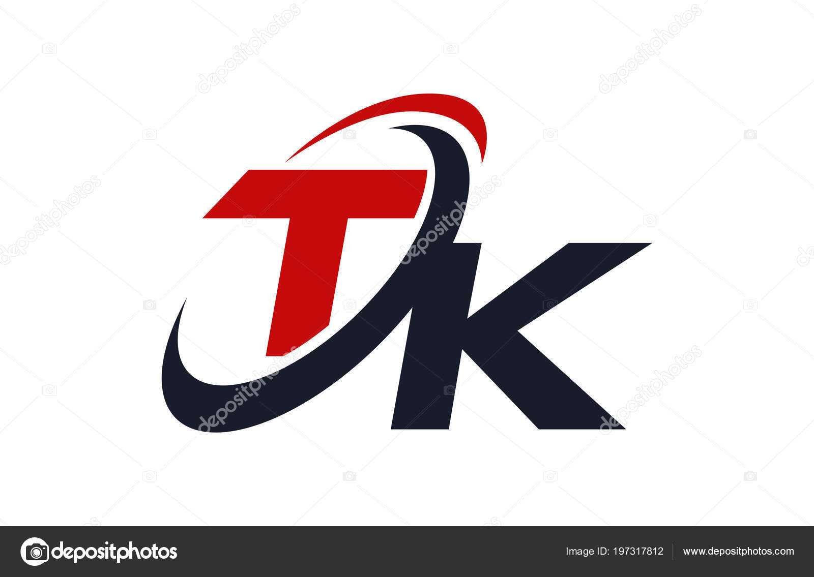 Logo Swoosh Global Red Letter Vector Concept Stock Vector by ...