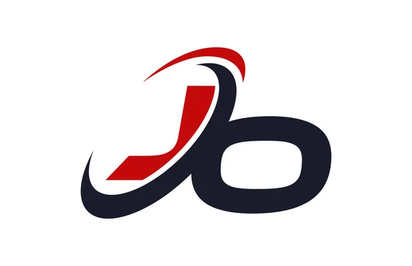 Logotyp Swoosh Globala Röd Bokstav Vektor Koncept — Stock vektor