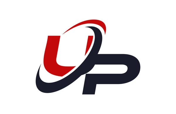 Megjelöl Logo Swoosh Globális Piros Betűs Vektor Koncepció — Stock Vector