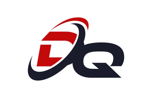 Logo Swoosh Global Red Letter Vector Concept — Stockvector
