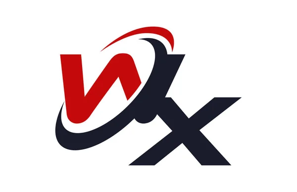 Λογότυπο Swoosh Έννοια Vector Παγκόσμια Κόκκινο Γράμμα — Διανυσματικό Αρχείο