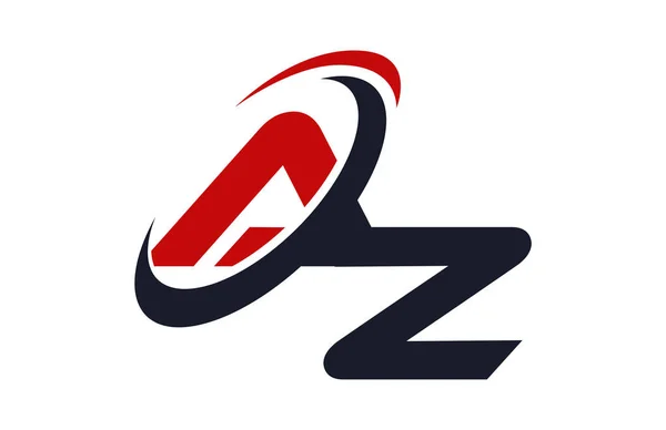 Logo Swoosh Global Red Letra Vector Concepto — Archivo Imágenes Vectoriales