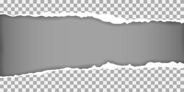 Yırtık kağıt kenar, izole