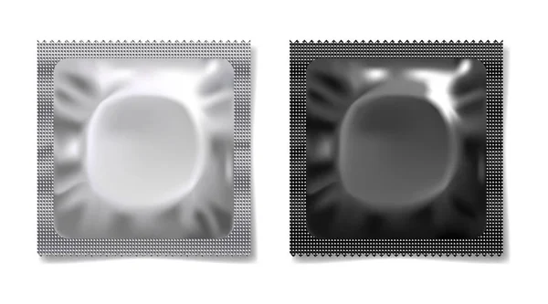 分離設定現実的なコンドーム — ストックベクタ