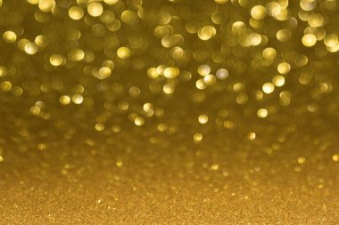 Altın ufuk titreşen ışıklar metin ve arka plan için