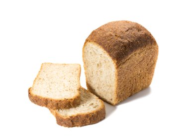 Mayasız Ekmek üzerinde yazılmış beyaz arka plan