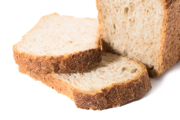 Прісний хліб з написаного на білому тлі — стокове фото