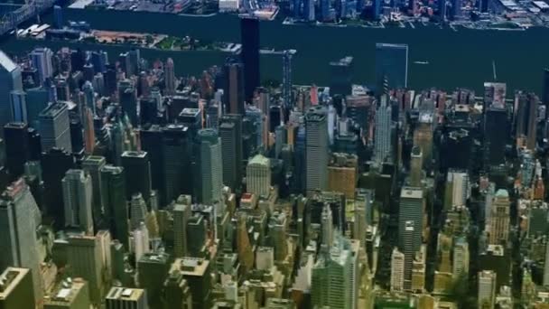 Vista aérea de Nova Iorque — Vídeo de Stock