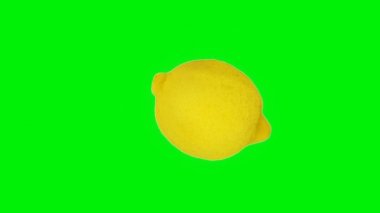 Yeşil Ekrana karşı limon döndürme, kesintisiz döngü yakın