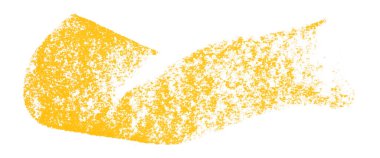 Sarı boya fırçası darbesi beyaz arkaplanda izole