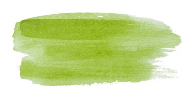 yeşil suluboya arka plan, sanatsal olarak elle çizilmiş. beyaz arkaplanda izole.