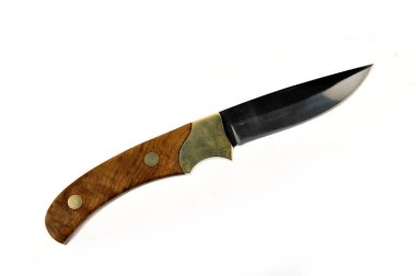 Beyaz arka plandaki bıçak.