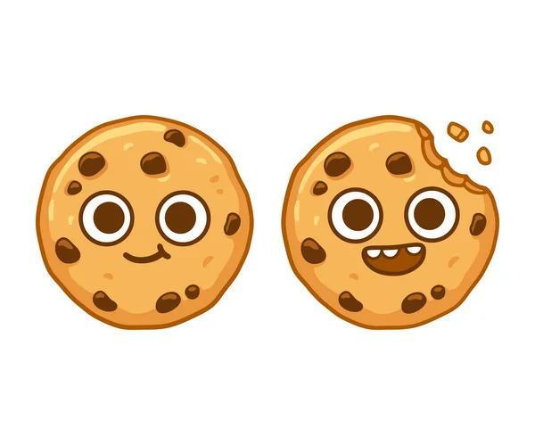 Caractère biscuit au chocolat — Image vectorielle
